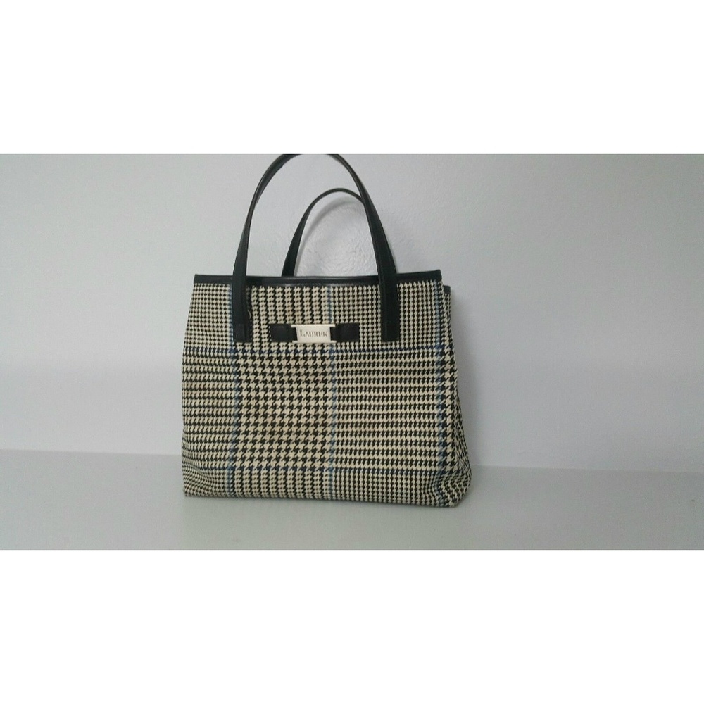 Vintage Ralph Lauren Woven Plaid Handbag